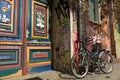 Graffiti wall and bike Berlin Germany